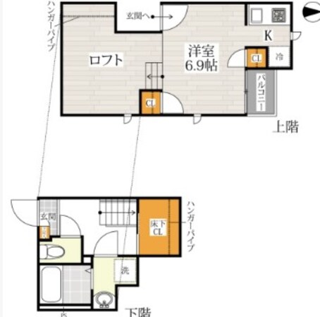 大和田駅 徒歩8分 1階の物件間取画像